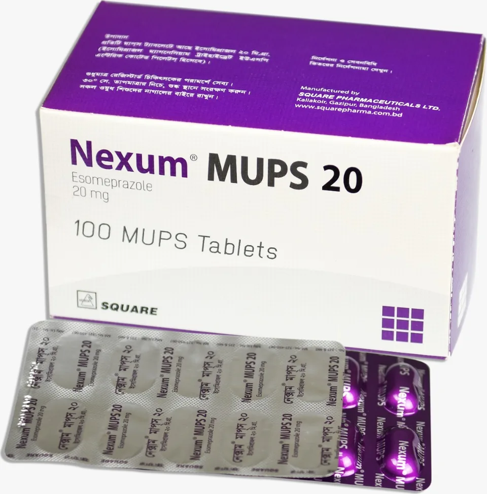 Nexum MUPS 20, Esomeprazole 20 mg
